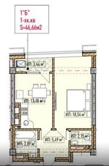 Квартиры: 1 комната, 47 м², Элитка, 9 этаж, Готовая ПСО (под самоотделку) — 3