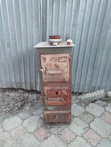 бройлер тушки: Твердотопливный котёл/буржуйка из стали - Тип: напольный — 1