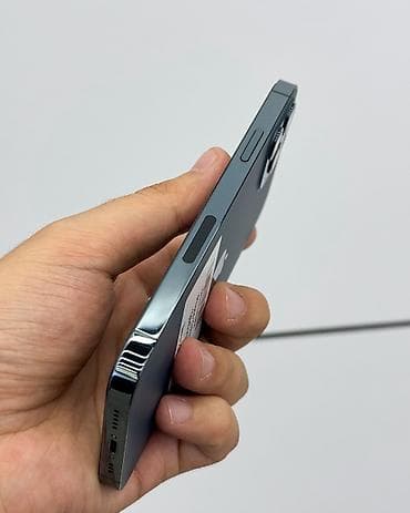 iphone телефона: IPhone 12 Pro, Б/у, 128 ГБ, Pacific Blue, Защитное стекло, Чехол, В рассрочку, 91 % — 4