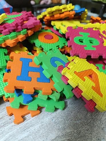 magic box: Развивающий набор мягких пазлов-кубиков из ЭВА с русским алфавитом и — 1