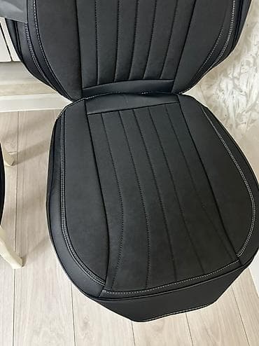 чехол для сидении: Чехлы Кожаные, С подушкой, цвет - Черный, Новый, Самовывоз — 8