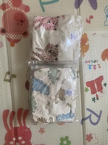 Бөбөктөр үчүн топтомдор: Балдар топиги, көйнөк, түсү - Саргыч боз — 3