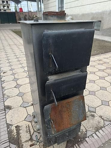 Твердотопливный котёл водяного отопления (самодельный/металлический)
