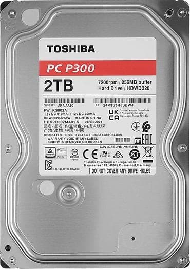 6 тб: Накопитель для ПК, Б/у, Toshiba, HDD, 2 ТБ, 3.5", Для ПК — 2