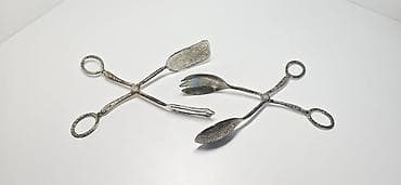 🔥Шипцы Англия серебрение, прошлогостолетия, сервировочные,гравировка