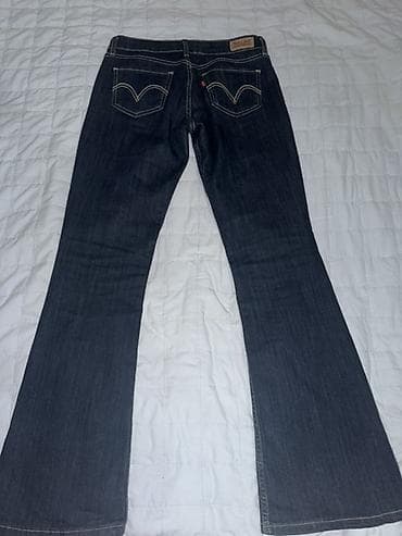 second hend: Трендовые джинсы 2026 Средняя посадка, актуальный фасон bootcut с — 4