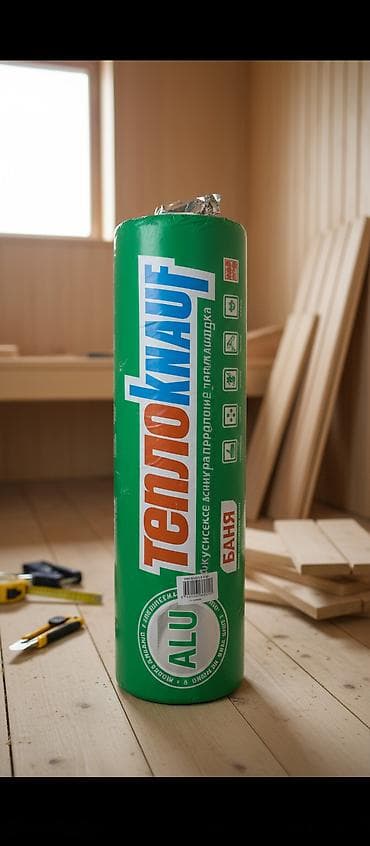 утеплитель с фольгой: Теплоизоляционный материал ТеплоKNAUF Баня с фольгой в рулоне — 1