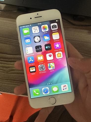 айфон 6х: IPhone 6s, Б/у, 64 ГБ, Серебристый, Защитное стекло, 72 % — 1