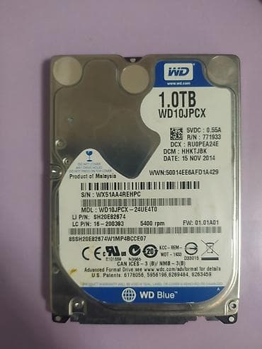 ндд 1 тб: Жесткий диск WD Blue 2.5" 1 ТБ (модель WD10JPCX) - Форм‑фактор: 2.5" — 1