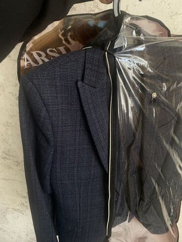 брендовые вещи оригинал: Мужской костюм, M, Новый, цвет - Синий, Бесплатная доставка, Самовывоз, Платная доставка — 3