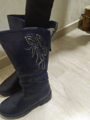 сапоги из натурального меха и кожи: Продам детские зимние сапоги, девочковыйразмеры 33 — 1