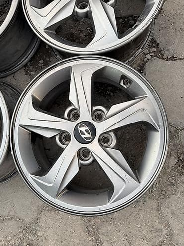 5x114: Литые Диски R 15 Hyundai, Комплект, отверстий - 5, Б/у — 7