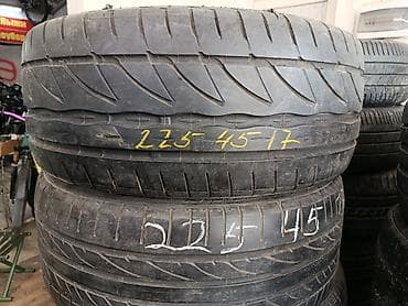 эвро диска: Шины 225 / 45 / R 17, Лето, Б/у, Пара, Легковые, Таиланд, Bridgestone — 1