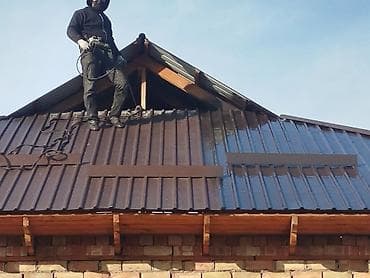 ремонт глушителей сварочные работы: Покраска металлокровли, ворот, контейнеров,навес,ангар, складские — 2