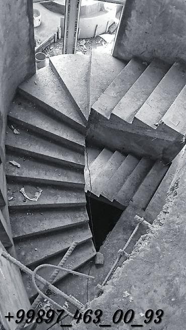 битоные: Бетонная лестница Для дома, Бесплатная консультация, Форма лестницы: Винтовая — 9