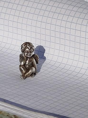 тыйын алам: Миниатюрная фигурка ангела из металла - Материал: металл с — 4