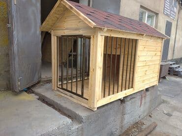 маленькая мантышница: Будка для собаки. Вальер для собак Мусорный бак. Перила. Тапчан — 21