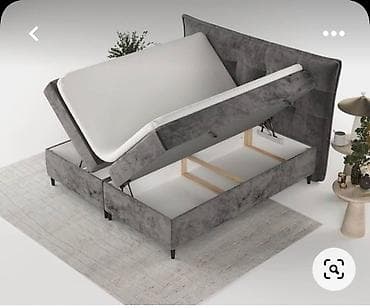 шкаф с мойкой: Двуспальная кровать, Новый, С мягким изголовьем, длина - 200 см — 1