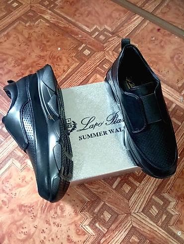 спортивки женские: Женские слипоны Loro Piana Summer Walk, цвет черный. - Формат — 2