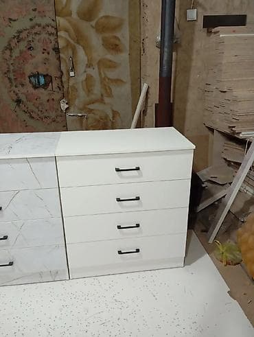 купить комод бишкек: Комод для одежды, Новый, Без зеркала, ЛДСП, цвет - Белый, Бежевый, Самовывоз, Бесплатная доставка, Платная доставка — 1