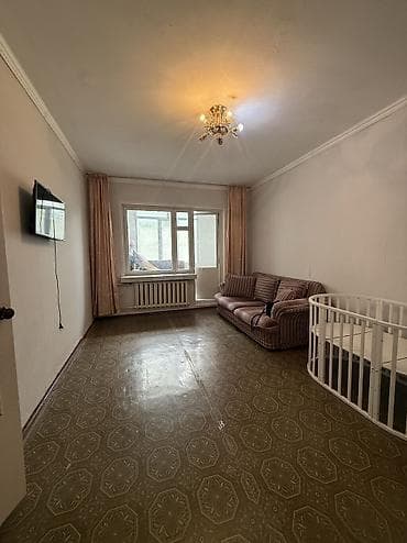 цены в бишкеке: 1 комната, 34 м², 106 серия, 4 этаж, Старый ремонт — 3