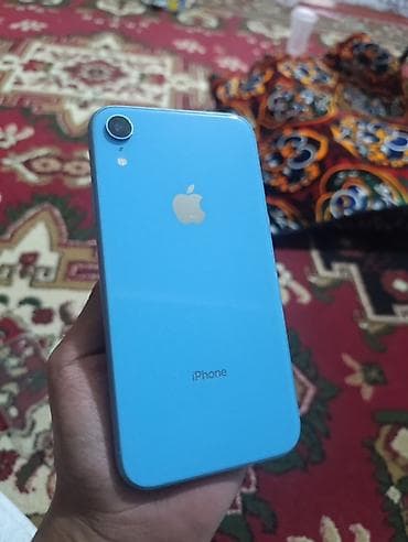 IPhone Xr, Б/у, 128 ГБ, Голубой, 81 %
