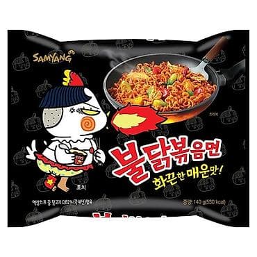 Острая корейская лапша Samyang Buldak Bokkeum Myeon (불닭볶음면) —