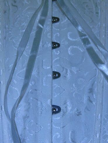 чачы casio: Бюстье! Женский атласный корсет со шнуровкой на спине + Размер — 4