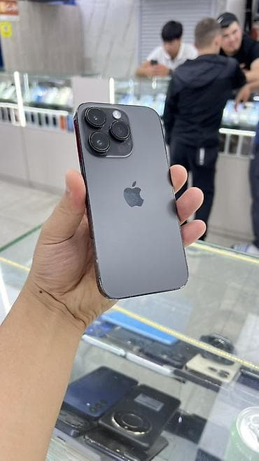 ipod mini: IPhone 14 Pro, Б/у, 1 ТБ, Black Titanium, Зарядное устройство, Защитное стекло, Чехол, 80 % — 4