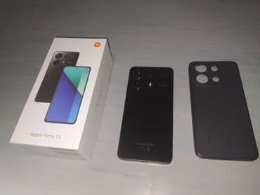 монитор ajvxi: Redmi, Redmi Note 13, Б/у, 256 ГБ, цвет - Черный, 2 SIM — 1