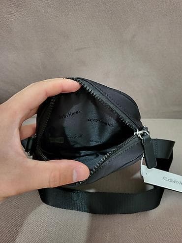 сумки uniqlo: Барсетка, Материал: Тканевый материал, Застежка на молнии, Оригинал, Регулируемый ремень, Новый — 5