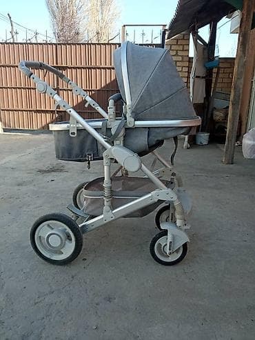 anex eli: Детская коляска-люлька универсальная, серый меланж - Тип: прогулочная — 2