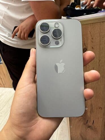 ноутбук колдонулган: IPhone 15 Pro, Колдонулган, 128 ГБ, Заряддоочу түзүлүш, Коргоочу айнек, Каптама, 89 % — 5