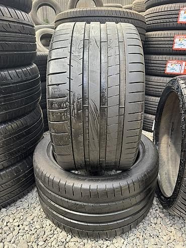 Шины 285 / 35 / R 18, Лето, Б/у, Пара, Легковые, Франция, Michelin — 1