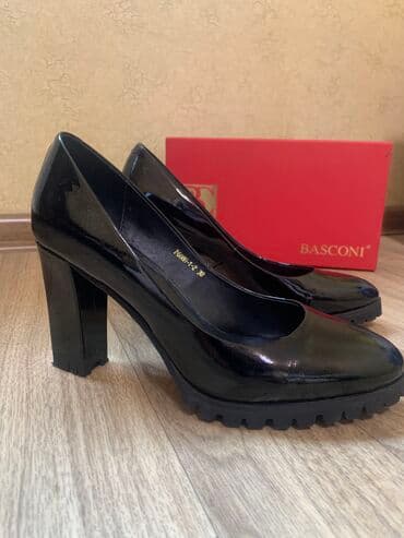basconi: Туфли, 38, Basconi, Новый, цвет - Черный, Бесплатная доставка, Самовывоз — 1