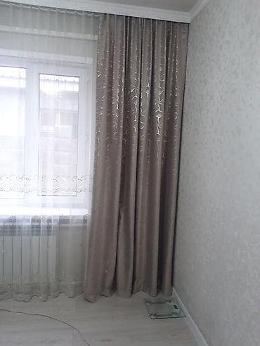 купить гардины: Комплект штор, С карнизом в комплекте, Готовое изделие, Б/у, Для спальни — 2