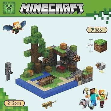 🧲 Магнитные кубики Minecraft 554 шт + 15 минифигурок- 4150 сом 448