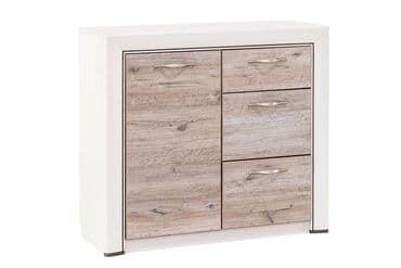 шкаф для школы цена: Тумба традиционная 1Д 3Я (Olivia 1D3S) коллекции Оливия, Дуб Анкона — 4