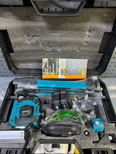 форсе набор инструментов: Лазерный уровень 4Д От: МАКИТА 16линий Полный комплект все что на — 5