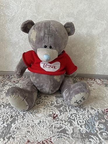 штроборезы: Мягкая игрушка «серый мишка» в стиле Me to You. - Материал: плюш — 2
