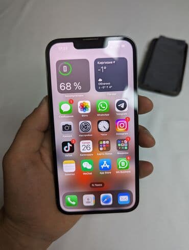 стоимость поко х3 про: IPhone 13 Pro, Колдонулган, 256 ГБ, Sierra Blue, Заряддоочу түзүлүш, Коргоочу айнек, Каптама, 77 % — 3