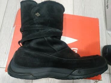 сапоги из натурального меха и кожи: Продаю очень теплые женские зимние сапоги, 100%нубук(фирменные),размер — 3