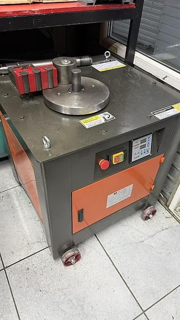 переплетная машинка: Электрический станок для гибки арматуры/металлопроката (поворотный — 1