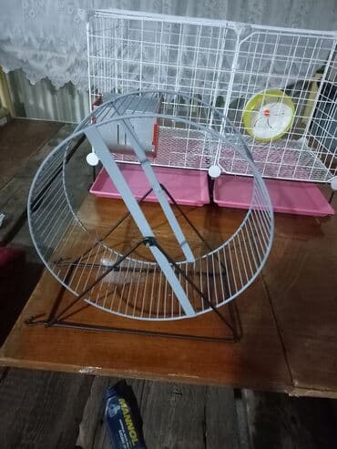 домик для животных: Беговое колеса, подойдёт для шиншилы, белки, ёжика, итд — 1