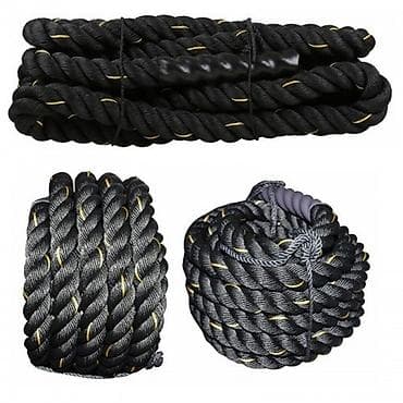 канат спортивный: Канат для кроссфита Материал: полипропилен (PP) Длина 9 метров Диаметр — 1