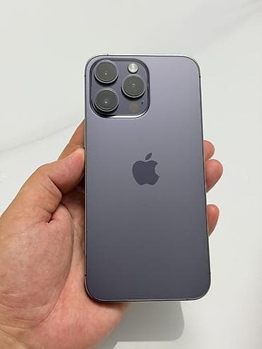 apple iphone 14 pro max: IPhone 14 Pro Max, Б/у, 128 ГБ, Deep Purple, Защитное стекло, Чехол, 87 % — 1