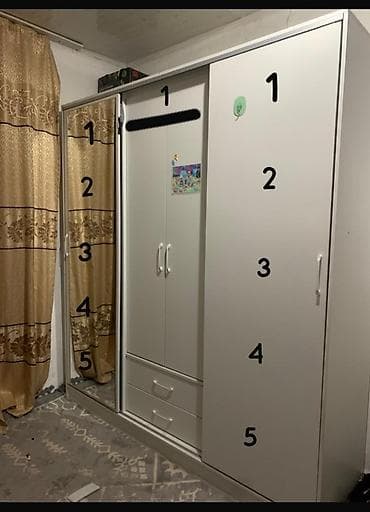 мебел жасайбыз: Купе шкаф, Колдонулган, Күзгүсү менен, ЛДСП — 2