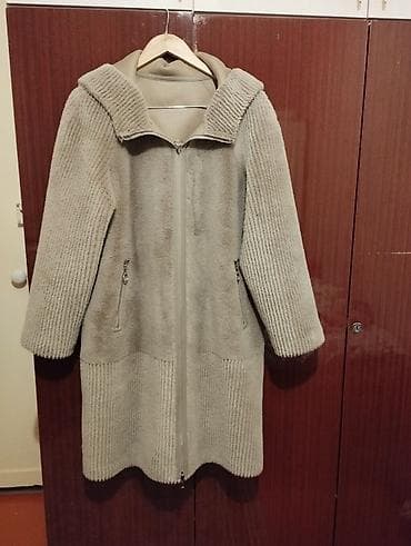 Жынсылар: Пальтолор, Күз-жаз, Узун модель, Капюшону бар, 2XL — 1