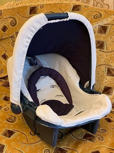 Балдар электр унаалары: Люлька, Колдонулган, Бешик, Ташып жүрүүчү, Пластик, түсү - Көк — 2