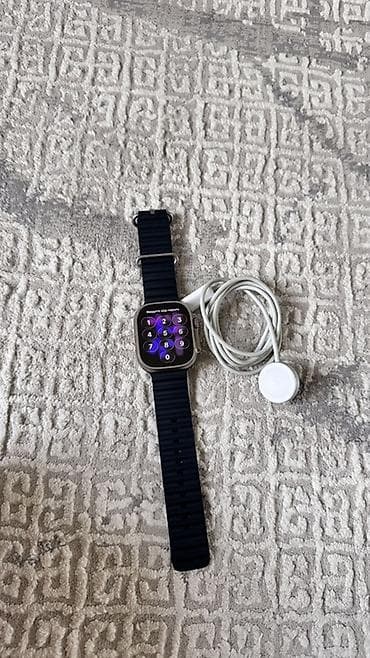 Apple Watch Ultra (49 мм) с ремешком Ocean Band (темно‑синий) и